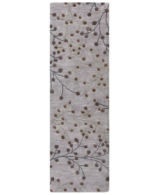 Livabliss Athena Ath-5055 Medium Gray 2'6" x 8' Runner Area Rug
