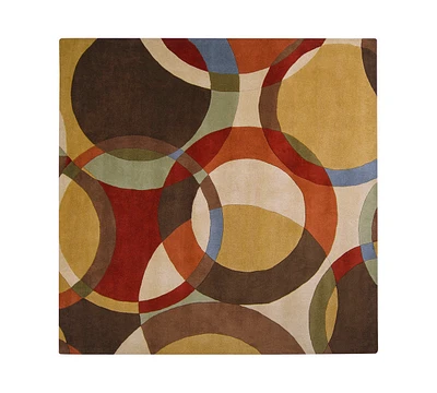 Livabliss Forum Fm-7108 Tan 6' Square Area Rug