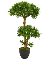 Nearly Natural 3' Bonsai-Styled Podocarpus Artificial Tree
