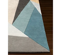 Livabliss Forum Fm-7223 Teal 5' x 8' Area Rug