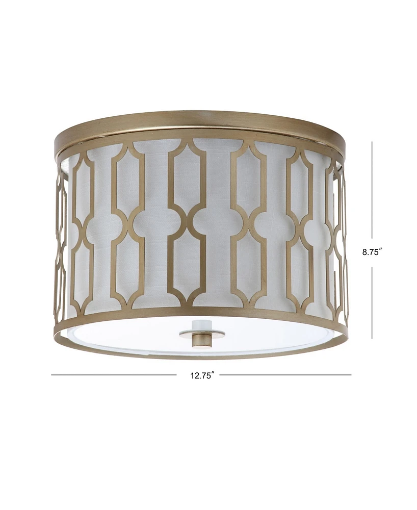 Jonathan Y Link 2-Light Metal Led Flush Mount