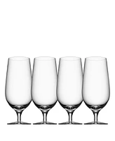 Orrefors Beer Lager Glasses, Set of 4