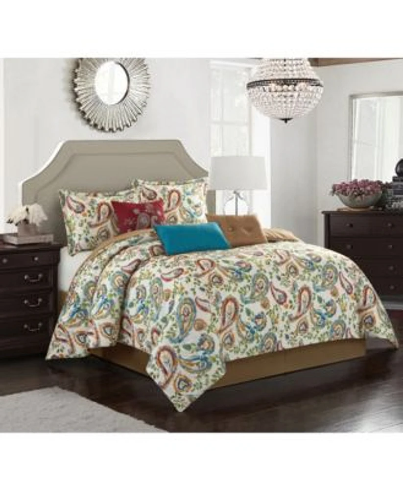 Stratford Park Autumn Paisley 7 Pc. Comforter Sets