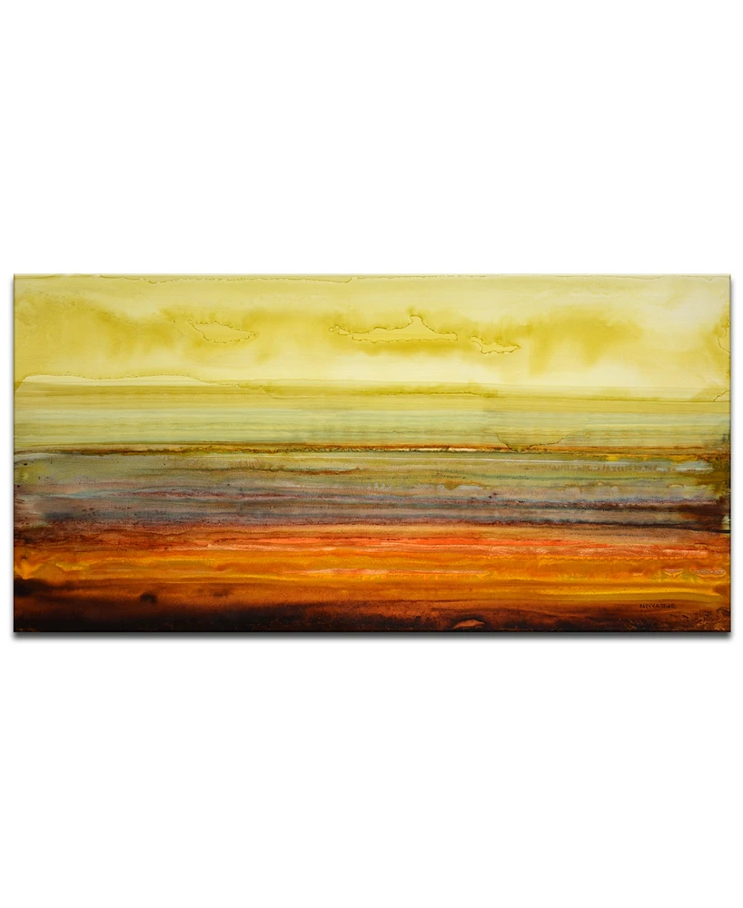 Ready2HangArt 'Amber Horizon' Canvas Wall Art