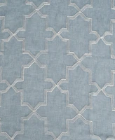 Superior Semi-Sheer Quatrefoil Printed Curtain Panels, Set of 2, 52" x 96"