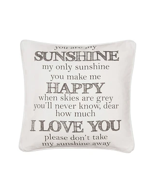 Levtex You Are My Sunshine Decorative Pillow, 20" x 20"