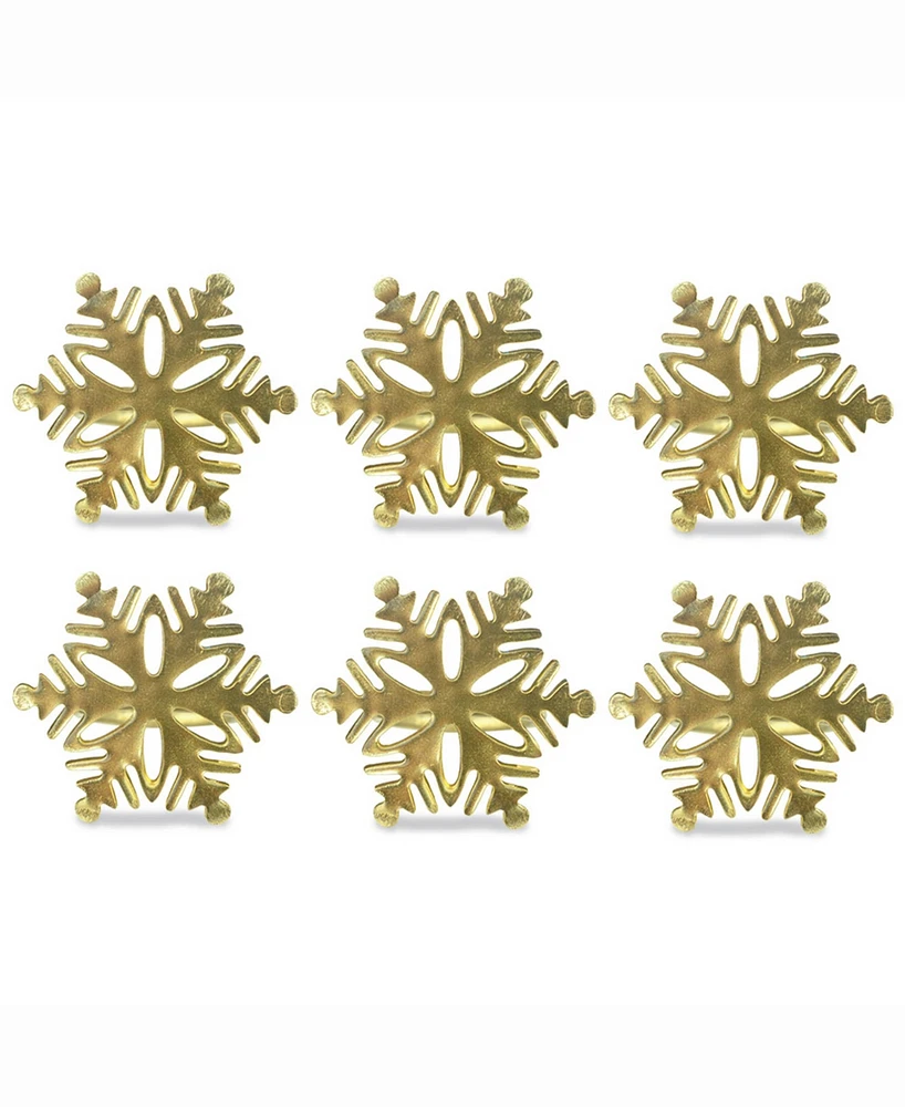 Snowflake Napkin Ring, Set of 6