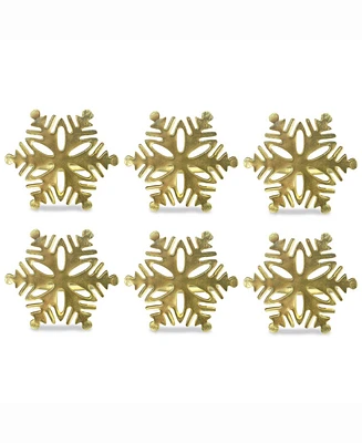 Snowflake Napkin Ring, Set of 6