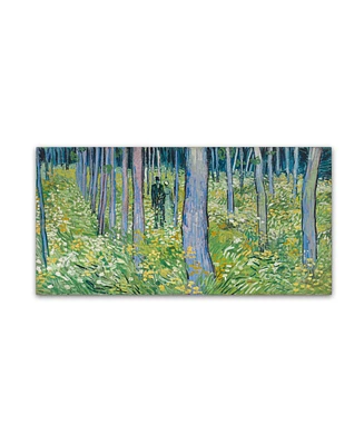 Van Gogh 'Undergrowth With Two Figures' Canvas Art - 47" x 24" x 2"