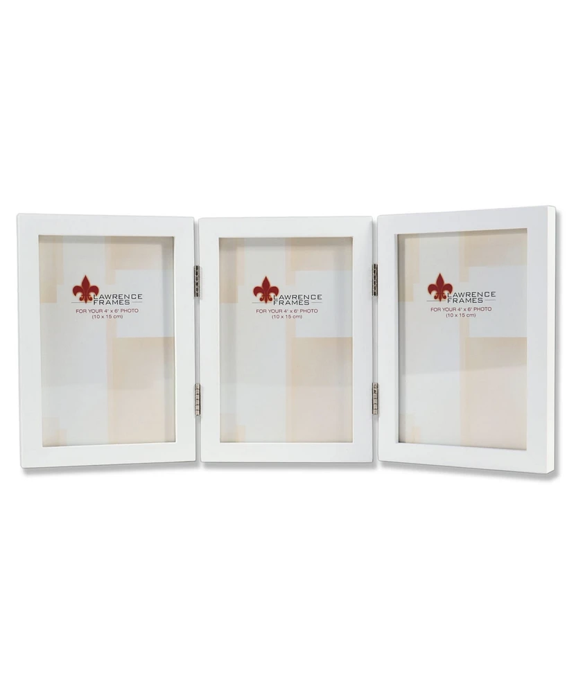 Lawrence Frames Hinged Triple Wood Picture Frame - Gallery Collection