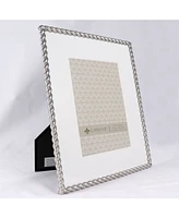 Lawrence Frames 710080 Silver Metal Rope 8x10 Matted For Picture Frame - 5" x 7"