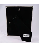 Lawrence Frames 710180 Silver Metal Bamboo 8x10 Matted For Picture Frame - 5" x 7"