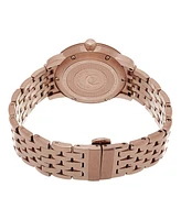 Alexander Watch A111B-08, Stainless Steel Rose Gold Tone Case on Stainless Steel Rose Gold Tone Bracelet
