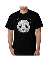 La Pop Art Mens Word T-Shirt - Panda Head