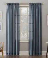 Amalfi Linen Blend Textured Semi-Sheer Rod Pocket Curtain Panel