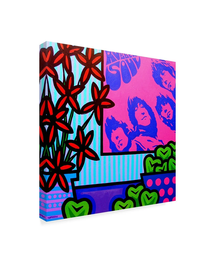 John Nolan 'Still Life With The Beatles' Canvas Art - 18" x 18"
