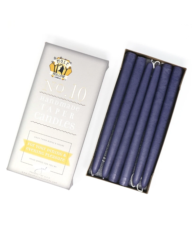 Mole Hollow Candles 10" Taper - Set of 12