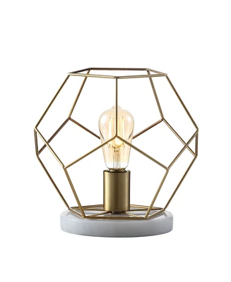 Jonathan Y James 10" Metal/Marble Led Table Lamp