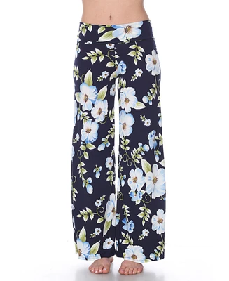 White Mark Floral Print Palazzo Pants