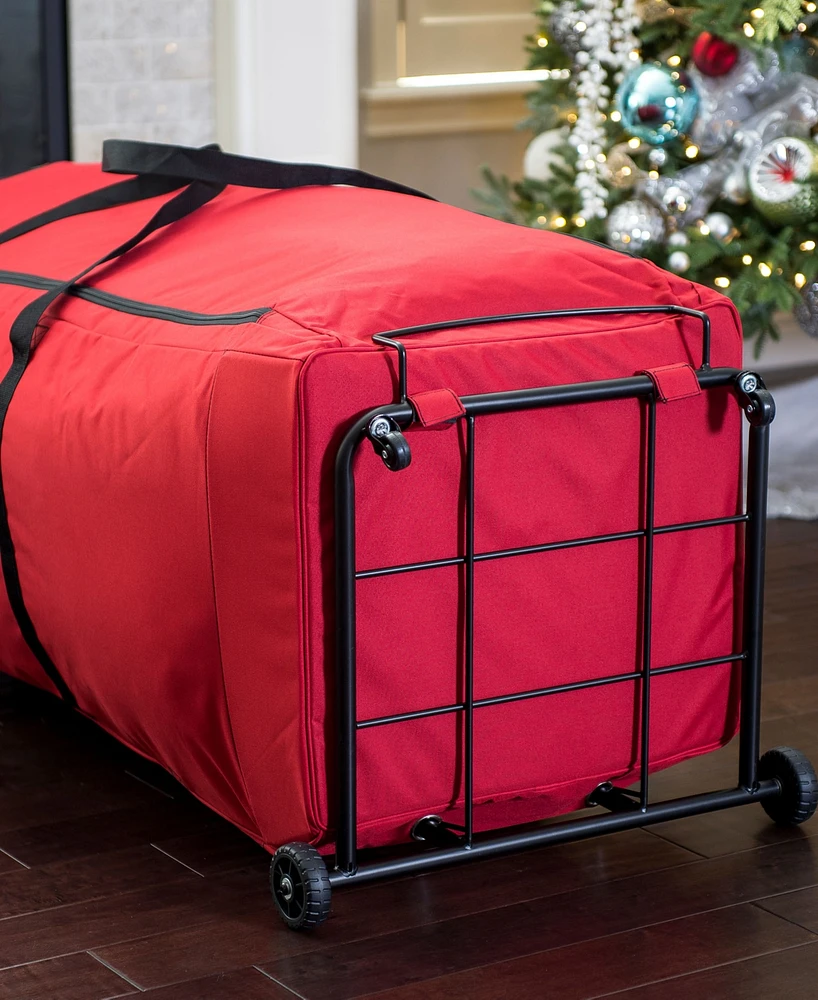 Santa's Bag Artificial Christmas Tree Storage Bag with Wheels, 7'-12' trees