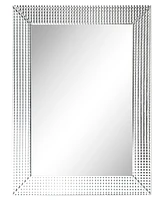 Empire Art Direct Solid Wood Frame Covered with Beveled Prism Mirror - 40" x 30"