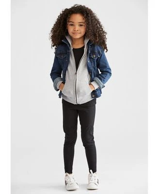 Polo Ralph Lauren Little Girls Denim Jacket Hoodie Leggings