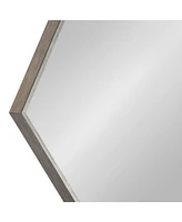 Kate and Laurel Rhodes Framed Hexagon Wall Mirror - 22" x 31"