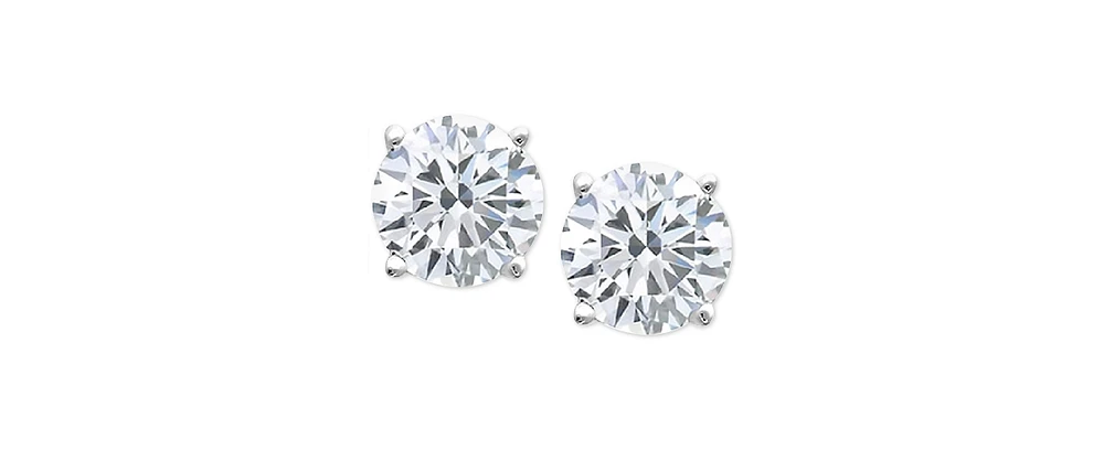 Round-Cut Diamond Stud Earrings 10k White or Yellow Gold (1/4 ct. t.w.)