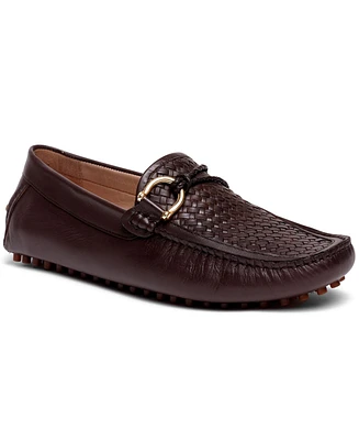 Carlos by Santana Men's Malone Interweave Leather Slip-On Driving Loafers
