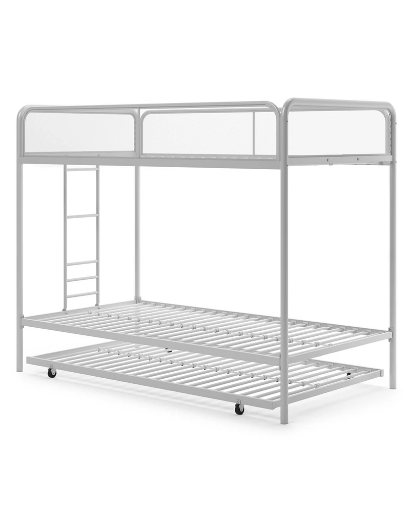 EveryRoom Elia Triple Twin Metal Bunk Bed