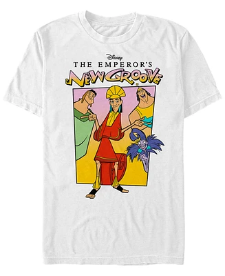 Disney Men's The Emperor's New Groove Movie Poster Short Sleeve T-Shirt