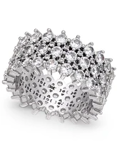 I.n.c. International Concepts Silver-Tone Pave Ring, Created for Macy's