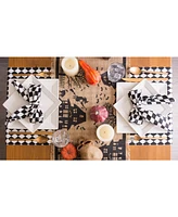Design Imports Haunted House Burlap Table Runner