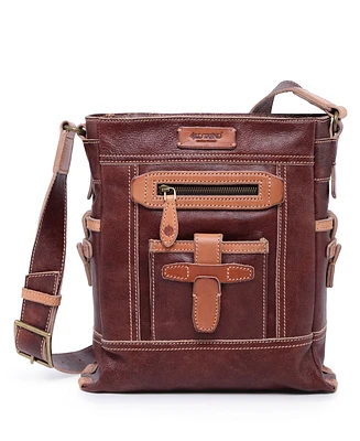 Old Trend Women's Genuine Leather Leeds Castle Crossbody Bag