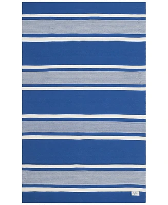 Lauren Ralph Lauren Hanover Stripe LRL2461C Blue 5' X 8' Outdoor Area Rug