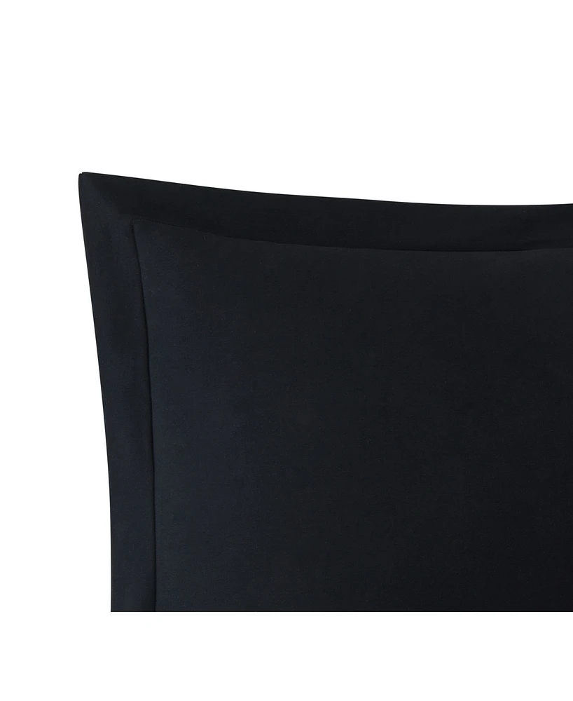 Brooklyn Loom Solid Cotton Percale -Pc. Duvet Cover Set