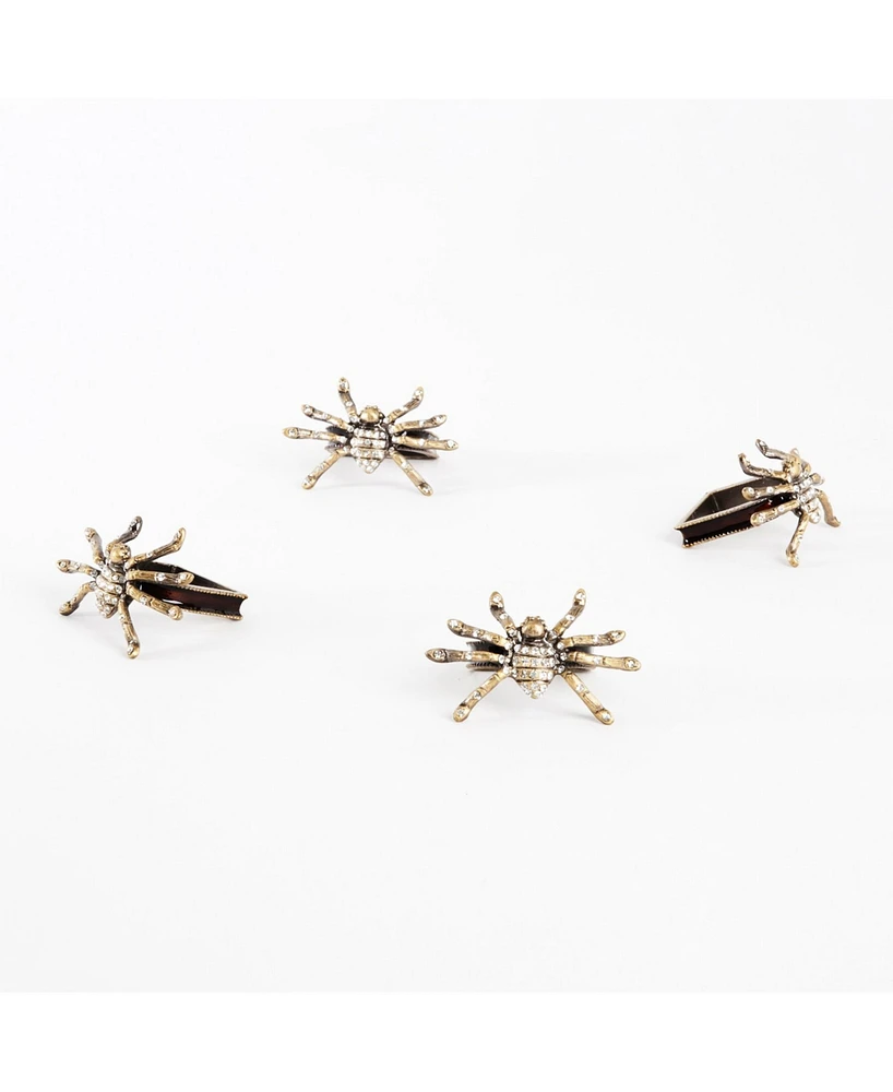 Saro Lifestyle Spider Napkin Ring, Set of 4