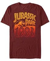 Jurassic Park Men's Retro Logo 1993 Short Sleeve T-Shirt