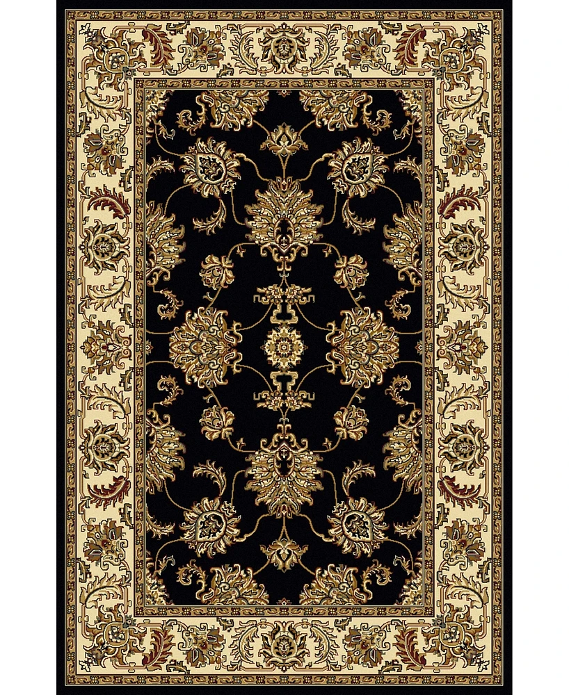 Closeout! Km Home //Black Navelli Black 7'9" x 9'6" Area Rug