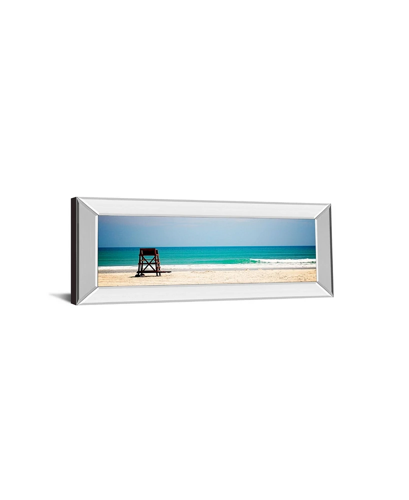 Classy Art Off Duty by Gail Peck Mirror Framed Print Wall Art - 18" x 42"