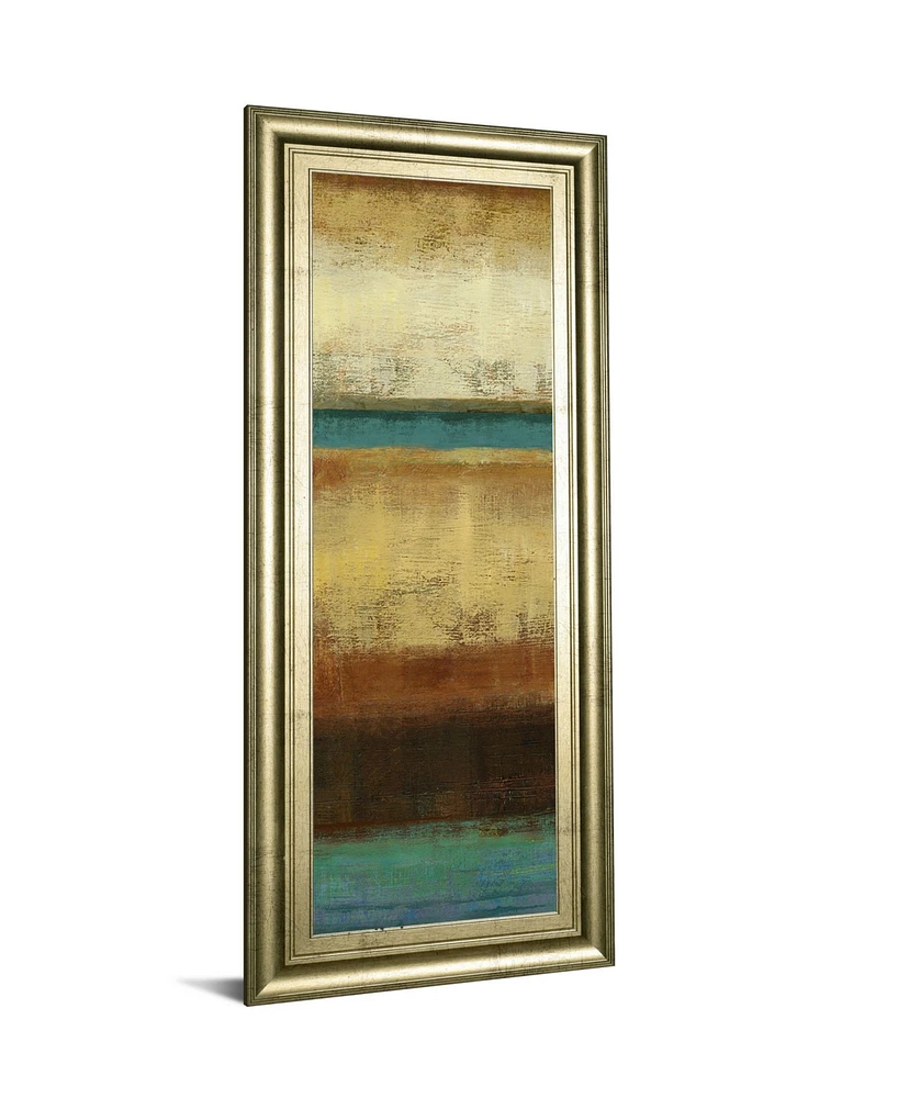 Classy Art Earth by Allison Pearce Framed Print Wall Art - 18" x 42"