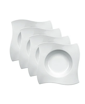 Villeroy & Boch New Wave Rim Soup Bowls, Set of 4