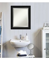 Amanti Art Eva Silver-tone Framed Bathroom Vanity Wall Mirror, 21.25" x 25.25"