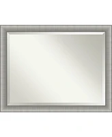 Amanti Art Elegant Brushed Framed Bathroom Vanity Wall Mirror
