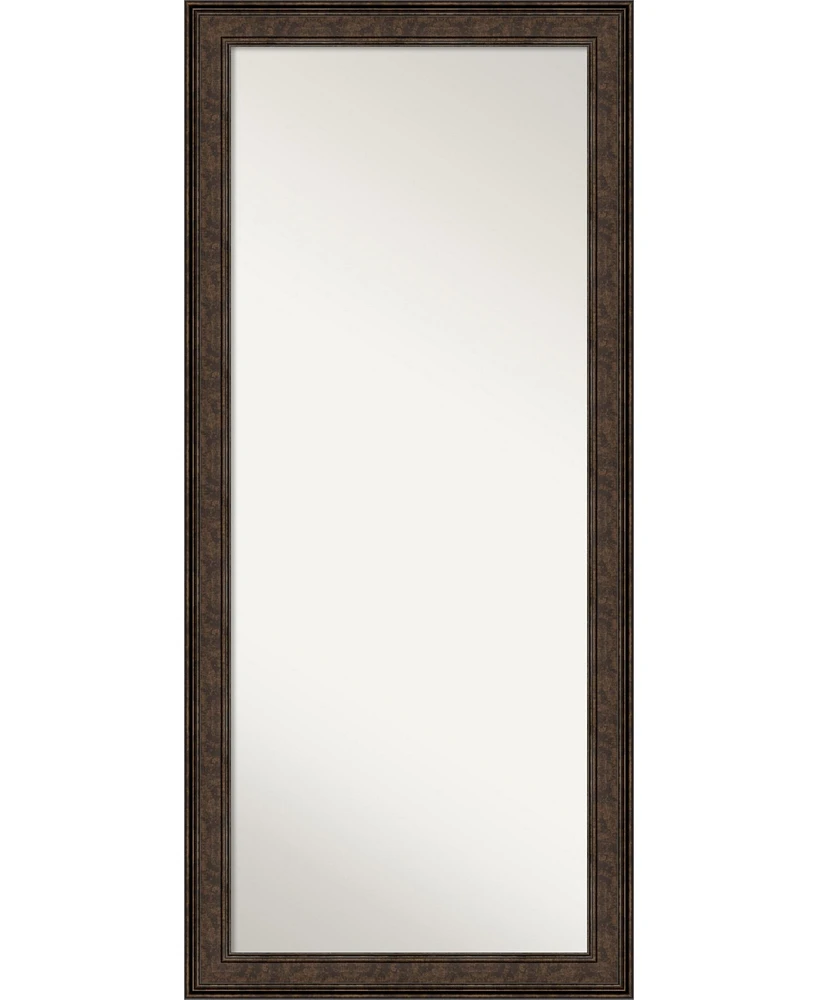 Amanti Art Ridge Framed Floor/Leaner Full Length Mirror, 29.5" x 65.50"