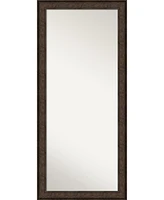 Amanti Art Ridge Framed Floor/Leaner Full Length Mirror, 29.5" x 65.50"