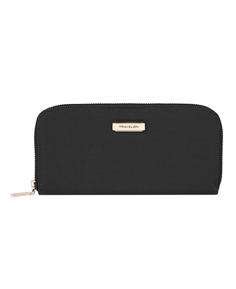 Travelon Rfid Blocking Zip Wallet