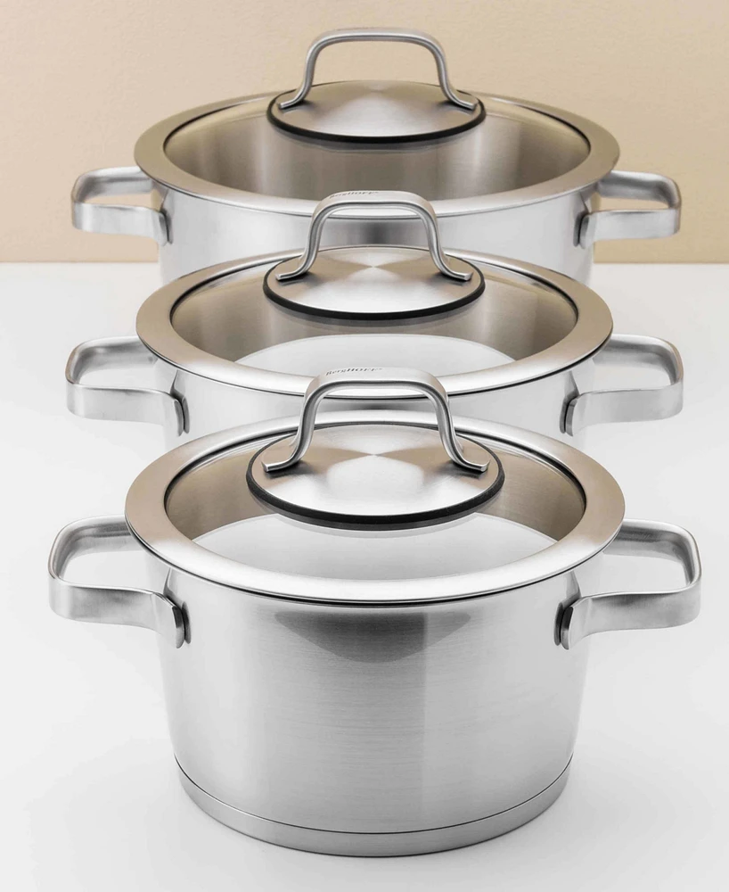 BergHOFF Manhattan 10Pc 18/10 Stainless Steel Cookware Set