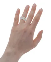 Wrapped in Love Diamond Link Detail Statement Ring (1 ct. t.w.) in Sterling Silver, Created for Macy's