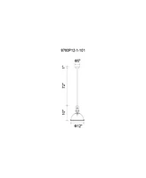 Cwi Lighting Strum 1 Light Chandelier